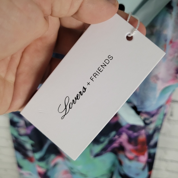 LOVERS + FRIENDS | Haven tye-dye pattern true wrap dress - Picture 5 of 9